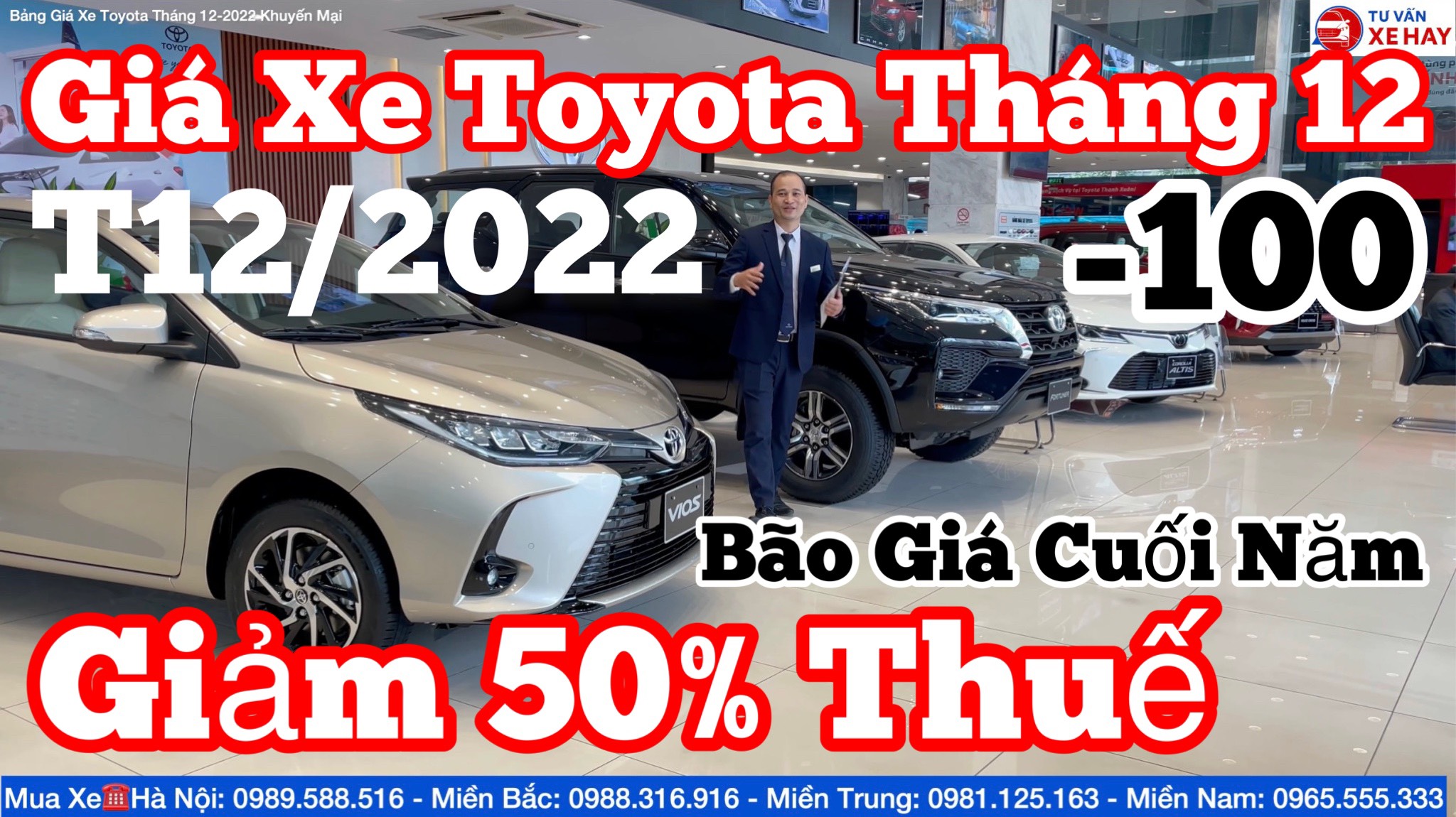 Bảng Giá Xe Toyota Tháng 12/2022 Giảm 50% Thuế Trước Bạ Khuyến Mại Xả Kho Đón Tết 2023