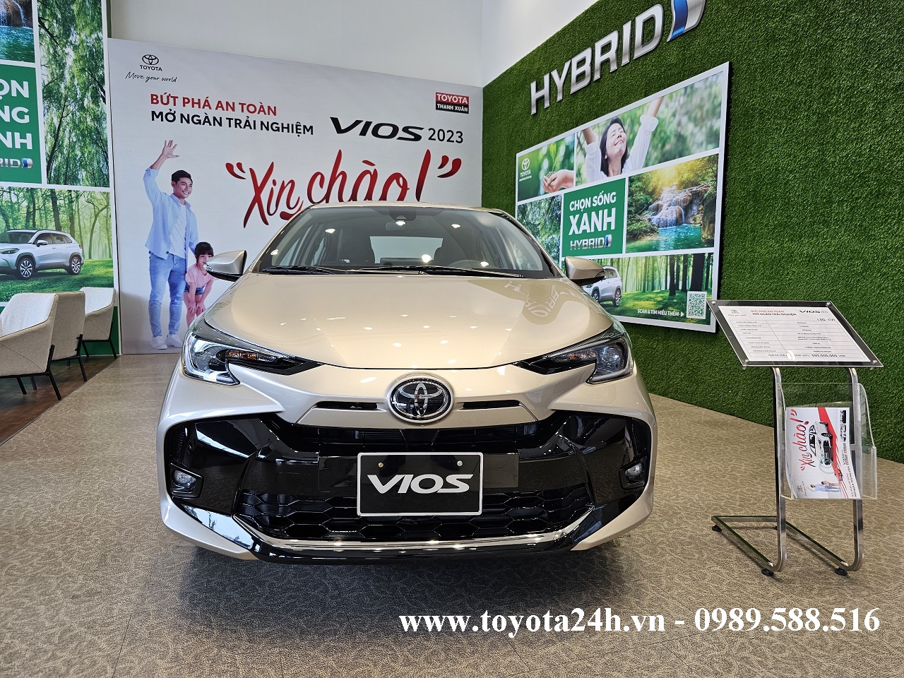 Toyota Vios 1.5G CVT 2023 Màu Nâu Vàng Cát, Hình ảnh, Thông Số Kỹ Thuật, Giá lăn bánh