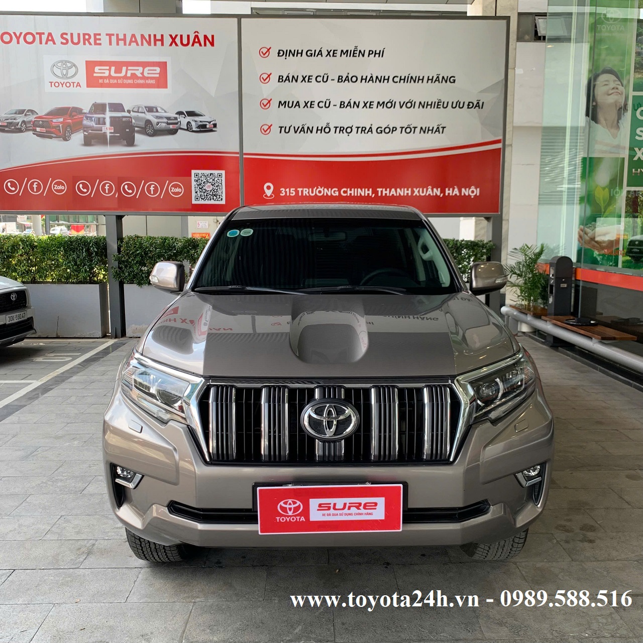 Bán Toyota Prado cũ 2019 màu nâu đồng