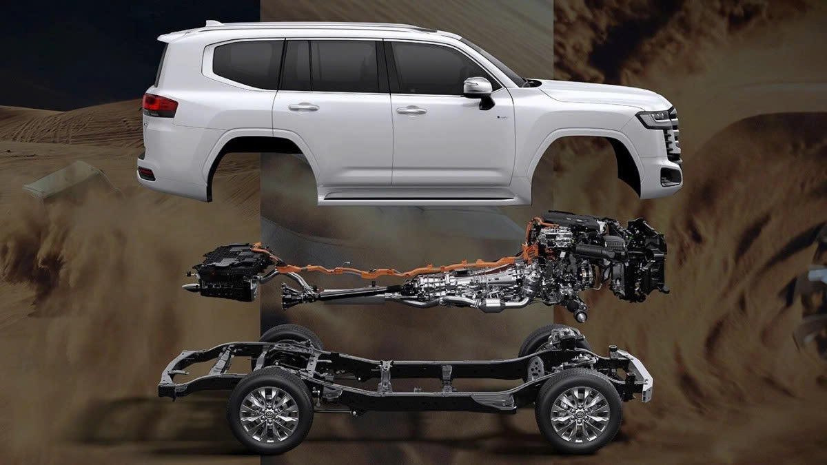 khung-gam-dong-co-toyota-LC300-2026-hybrid