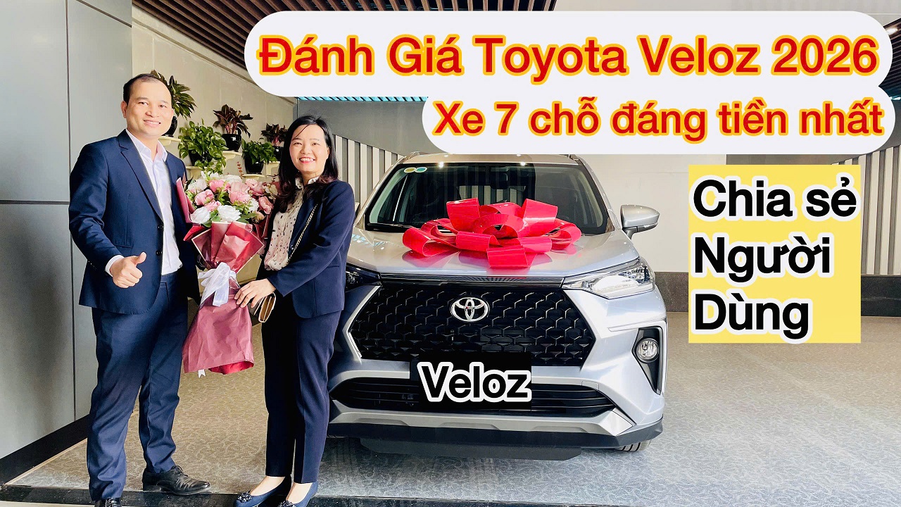 Đánh giá xe Toyota Veloz Cross TOP 2026 nhiều công nghệ an toàn, xe 7 chỗ rẻ nhất chỉ 538 triệu mới