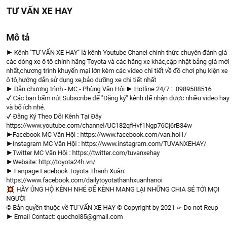 kenh-youtube-tu-van-xe-hay-phung-van-hoi