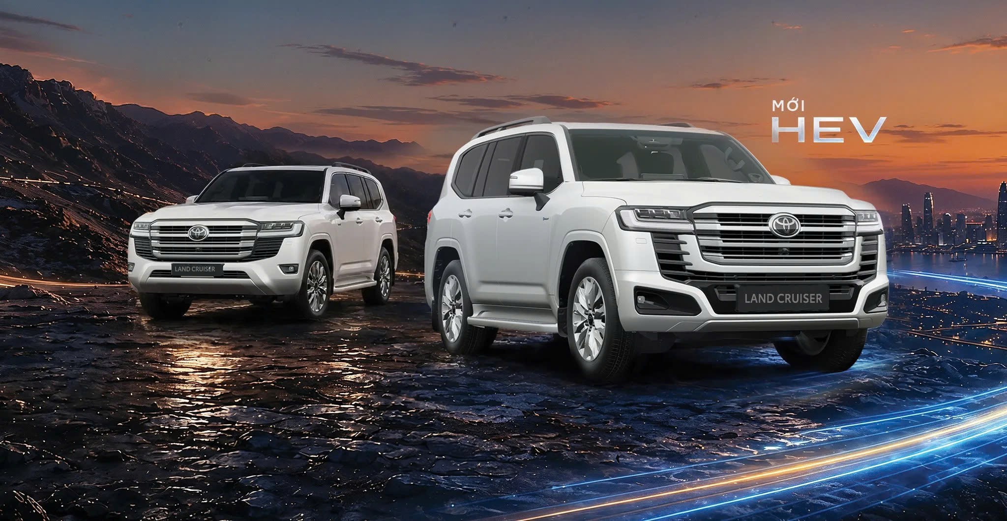 Toyota Land Cruiser LC300 HEV Hybrid 2026 ra mắt tại Việt Nam, giá từ 4,71 tỷ đồng với 2 màu đen và trắng
