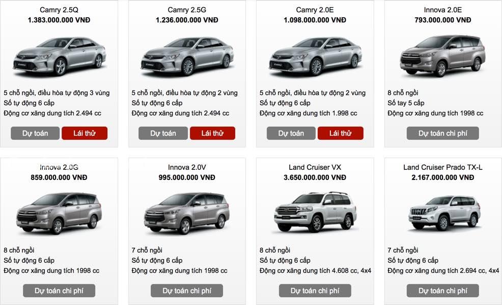 Bảng giá xe Toyota Vios tháng 10/2019 tại Hà Nội và TPHCM